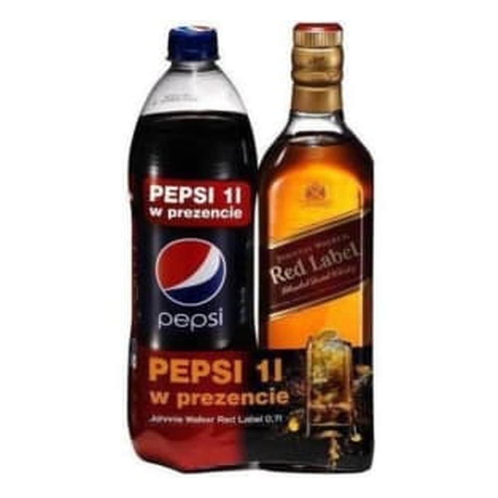 Whisky Johnnie Walker Red + Pepsi 40% 700 ml