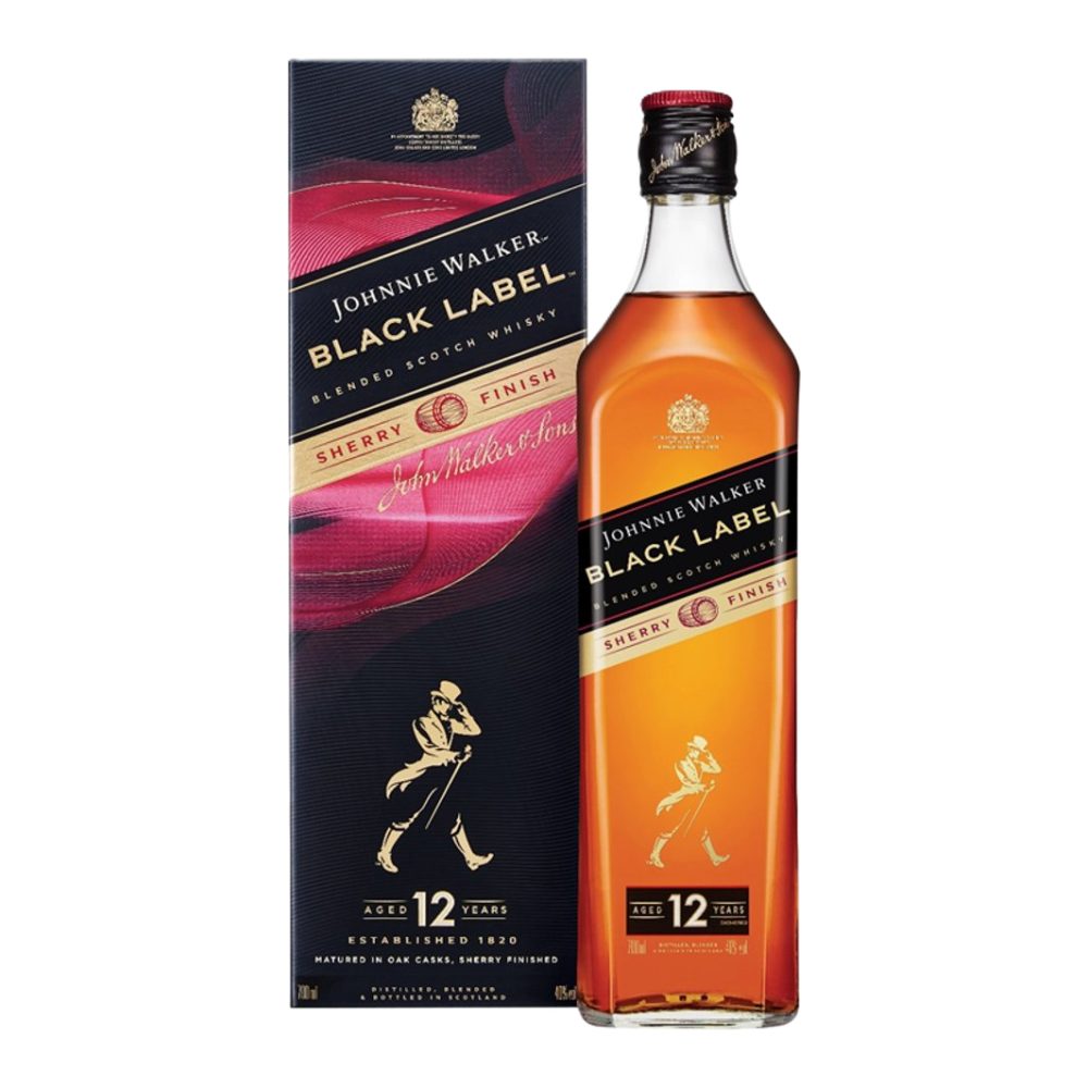 Whisky Johnnie Walker Black Label Sherry 12 YO 40% 700 ml kartonik
