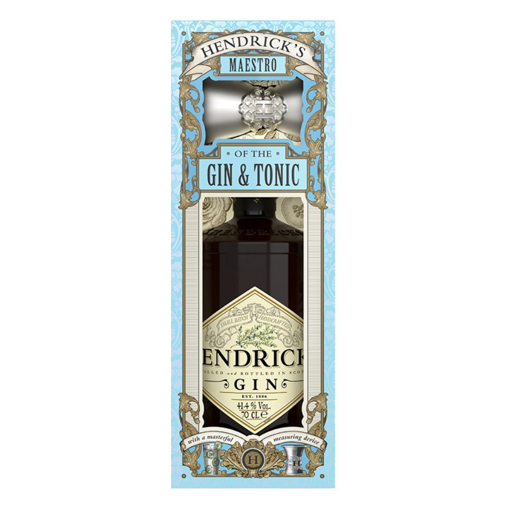 Gin Hendrick's Maestro of Gin & Tonic + Jigger 41,4% 700 ml